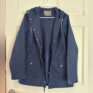 Natural Reflections Navy Lightweight Rain Jacket